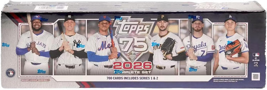 2026 Topps Baseball Factory Complete Trading Card Set (4 Short-Printed Rookie Cards Per Set)