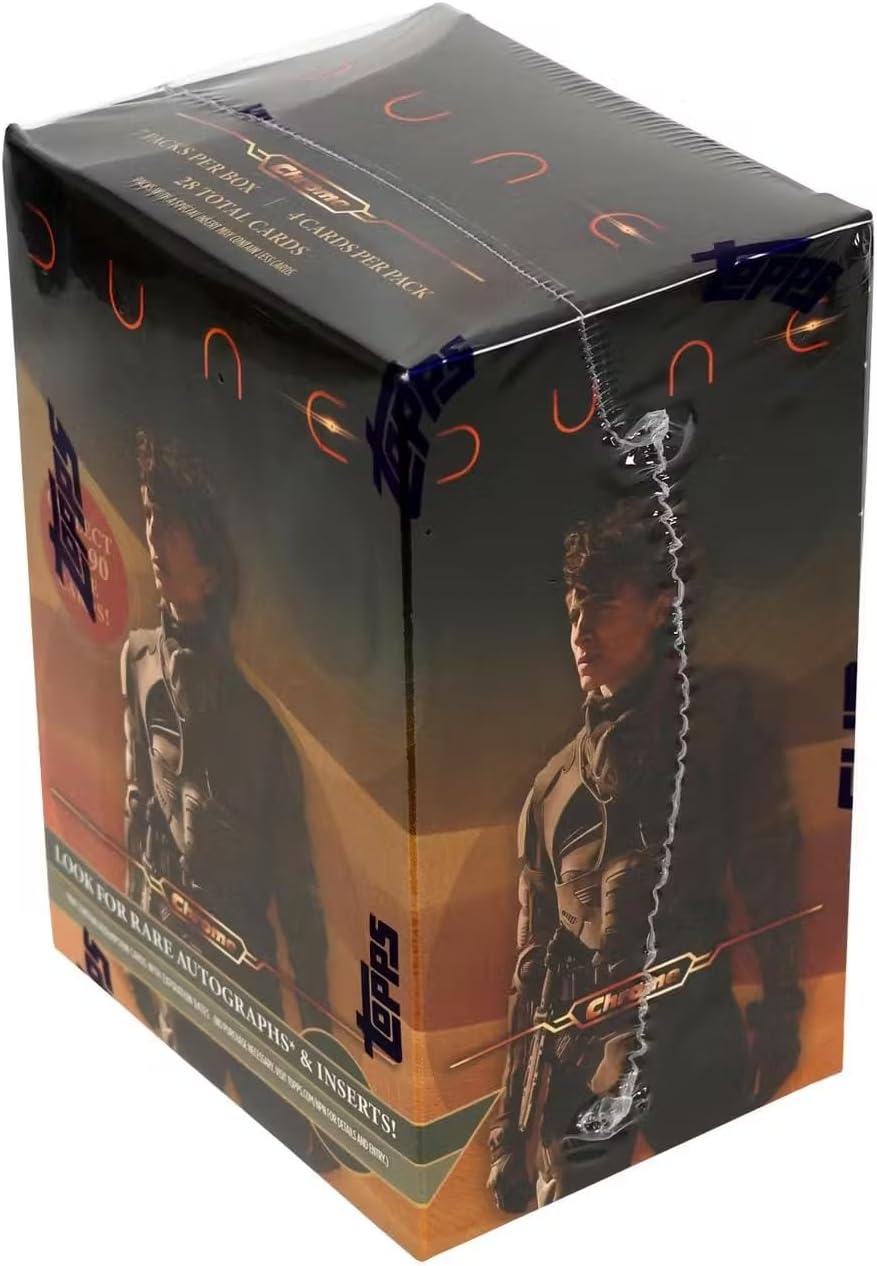 Topps 2024 Dune Chrome 7-Pack Blaster Box - Trading Card Box (1 Sand Worm Ray Wave Parallel Per Box)