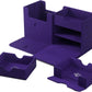 Gamegenic The Academic 133+ XL Premium Deck Box | Double-Sleeved Card Storage | Card Game Protector | Holds Up to 122 Cards Plus Game Accessories | Purple/Purple Color