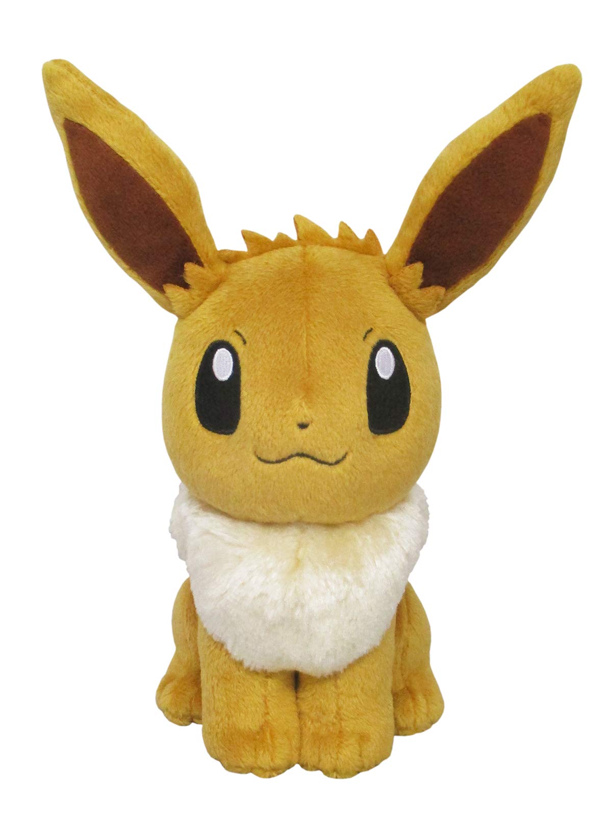 Sanei Pokemon All Star Series Eevee Stuffed Plush, 8", Brown (PP07)