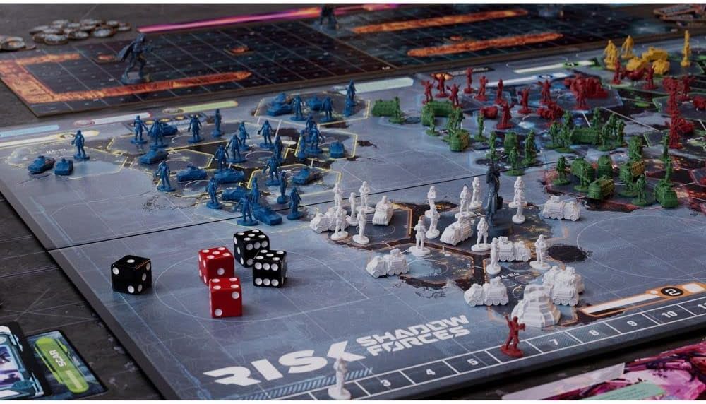 Hasbro Gaming Avalon Hill Risk Shadow Forces Strategy Board Game, War Games for Adults and Family, Ages 13 and Up, for 3-5 Players