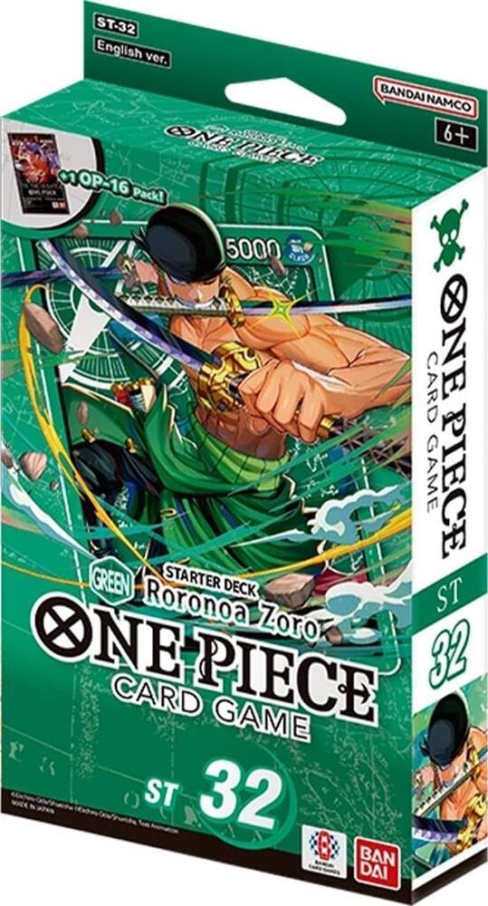 One Piece Card Game Card Game Starter Deck - ST-32 Roronoa Zoro Green Deck