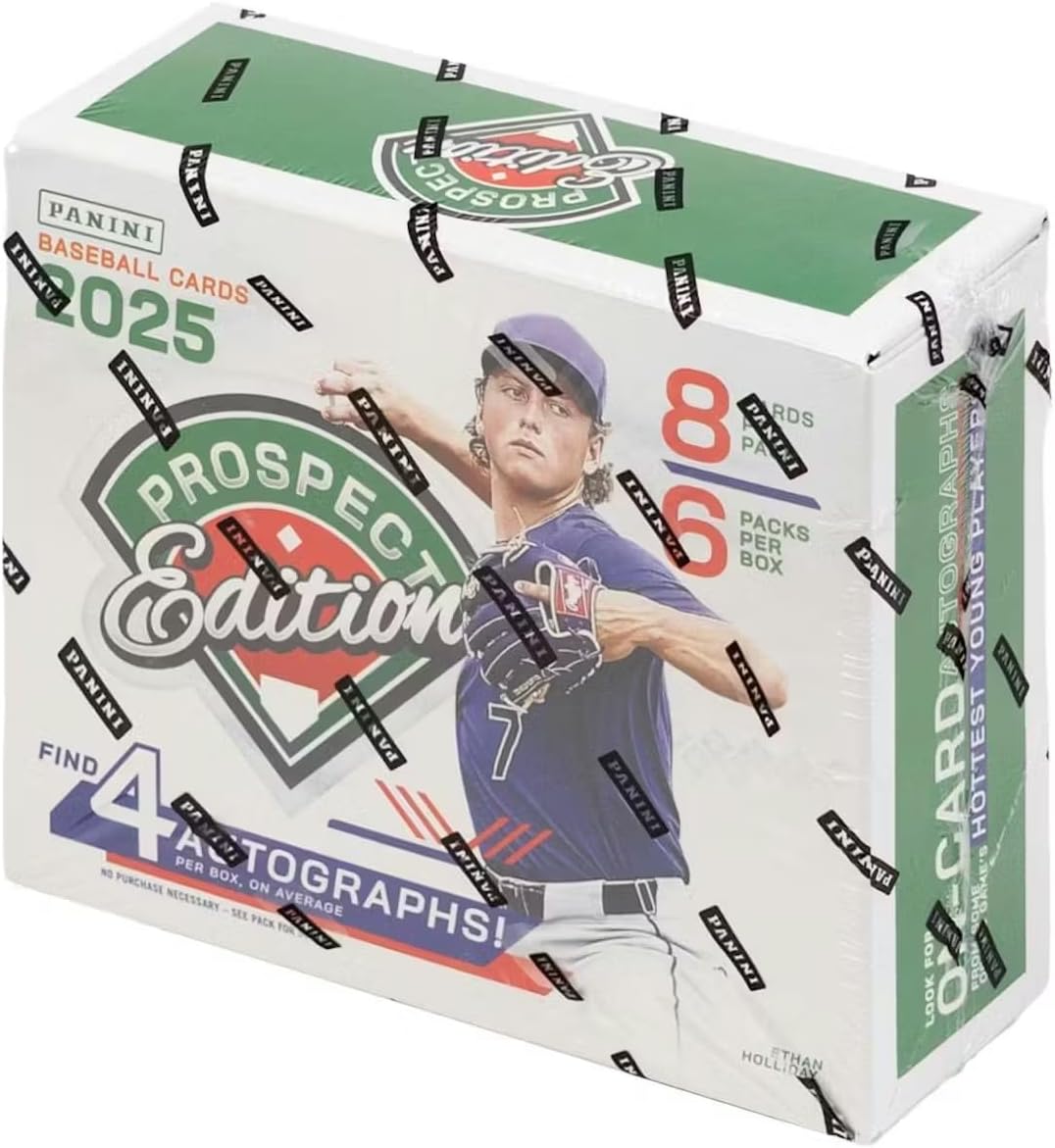 2025 Panini Prospect Edition Baseball Hobby Trading Card Box (4 Autographs Per Box)