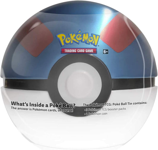Pokemon TCG: Great Ball Tin - 3 Booster Pack, Stickers