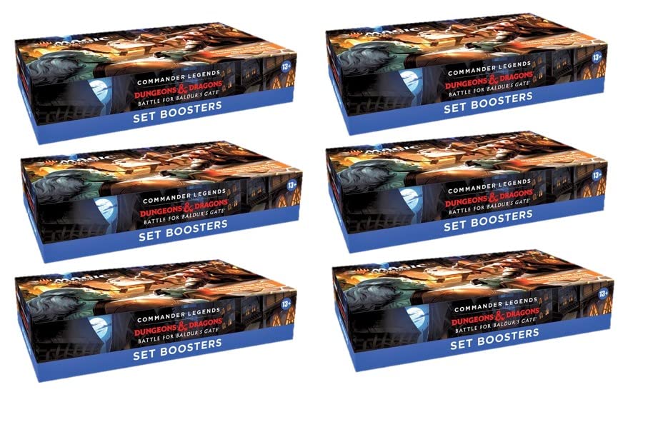 Magic: The Gathering Commander Legends: Battle for Baldur's Gate Case of 6 Set Booster Boxes