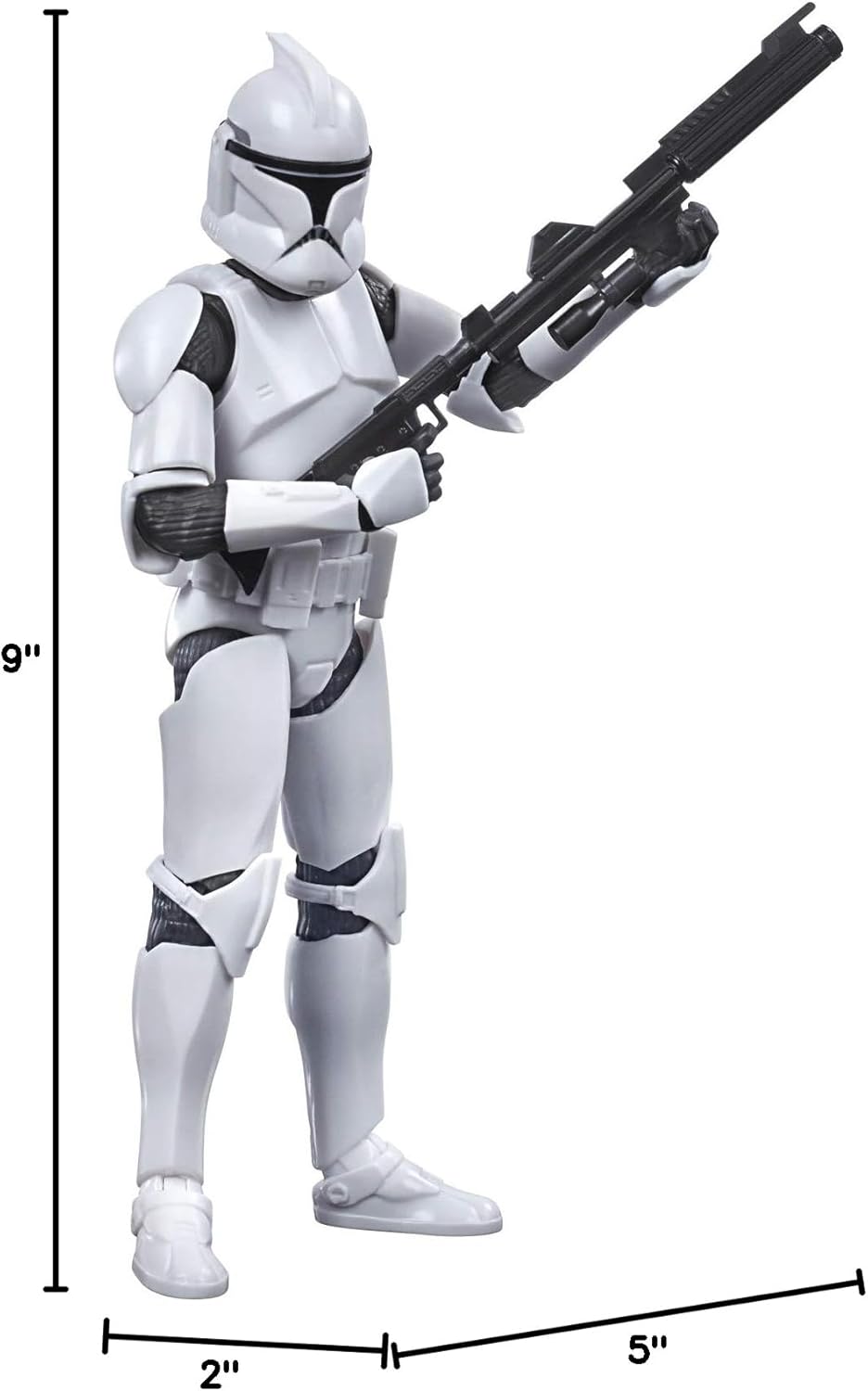 STAR WARS The Black Series Phase I Clone Trooper Toy 6-Inch Scale The Clone Wars Collectible Action Figure, Kids Ages 4 and Up,E9367