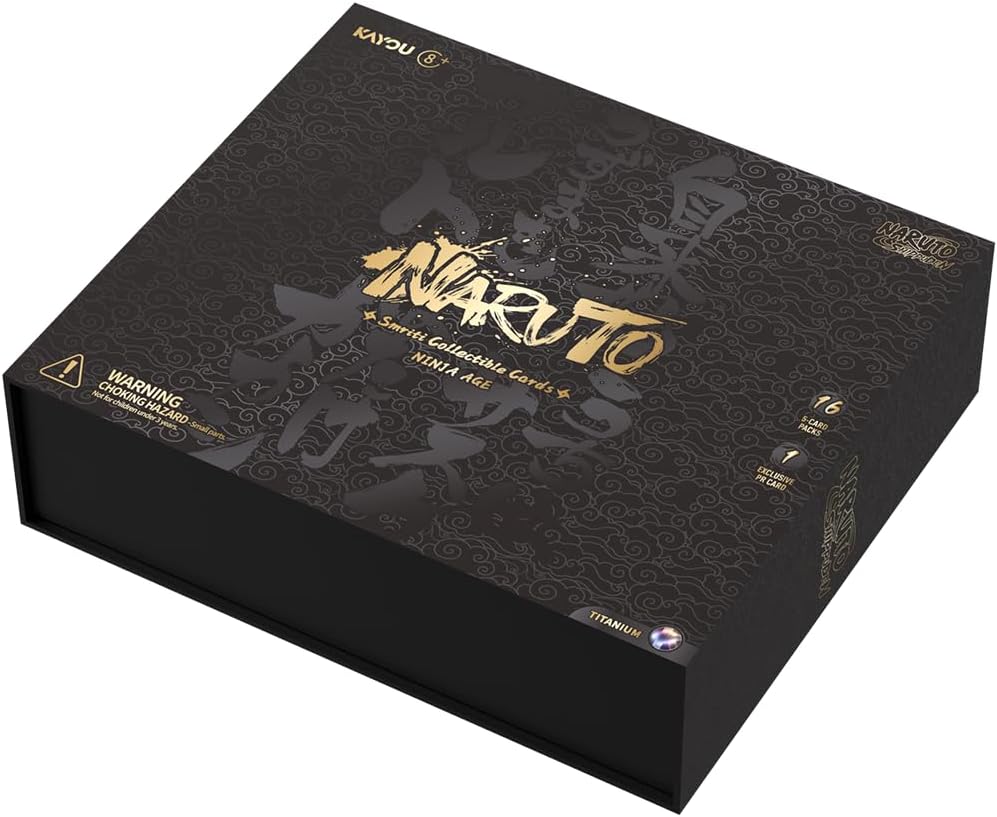 Kayou Naruto Shippuden Smriti Ninja Age Premium Collector Box – 16 Packs, 81 Cards, English US Version