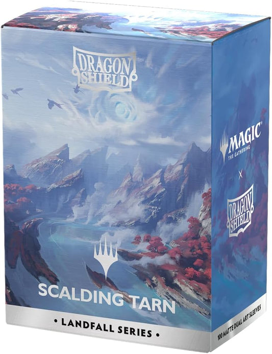 Dragon Shield | Matte Dual Art Sleeves | 100 CT - Smooth & Tough Premium TCG Sleeves | Compatible with Magic: The Gathering | Landfall Series – Scalding Tarn