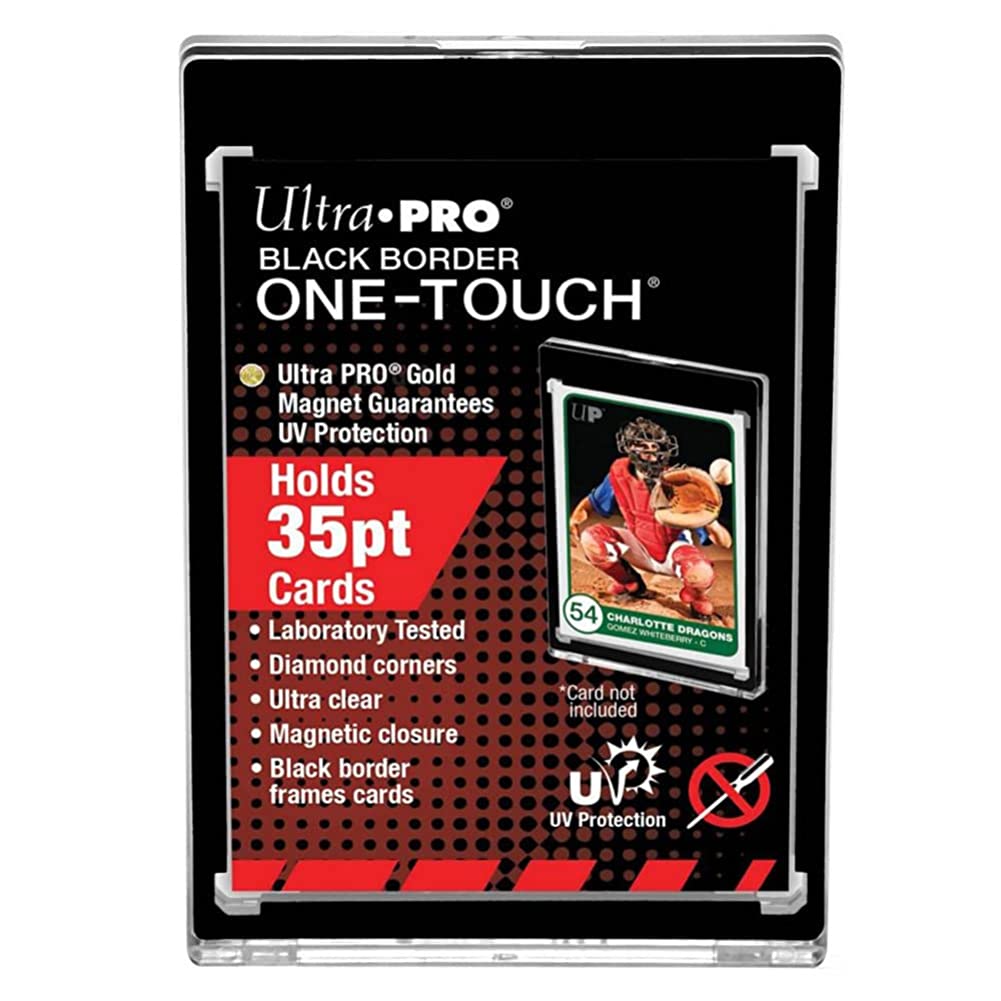 Card Storage Accessories Ultra Pro One-Touch Magnetic Holder - 35pt Black Border (5 Pack) SW