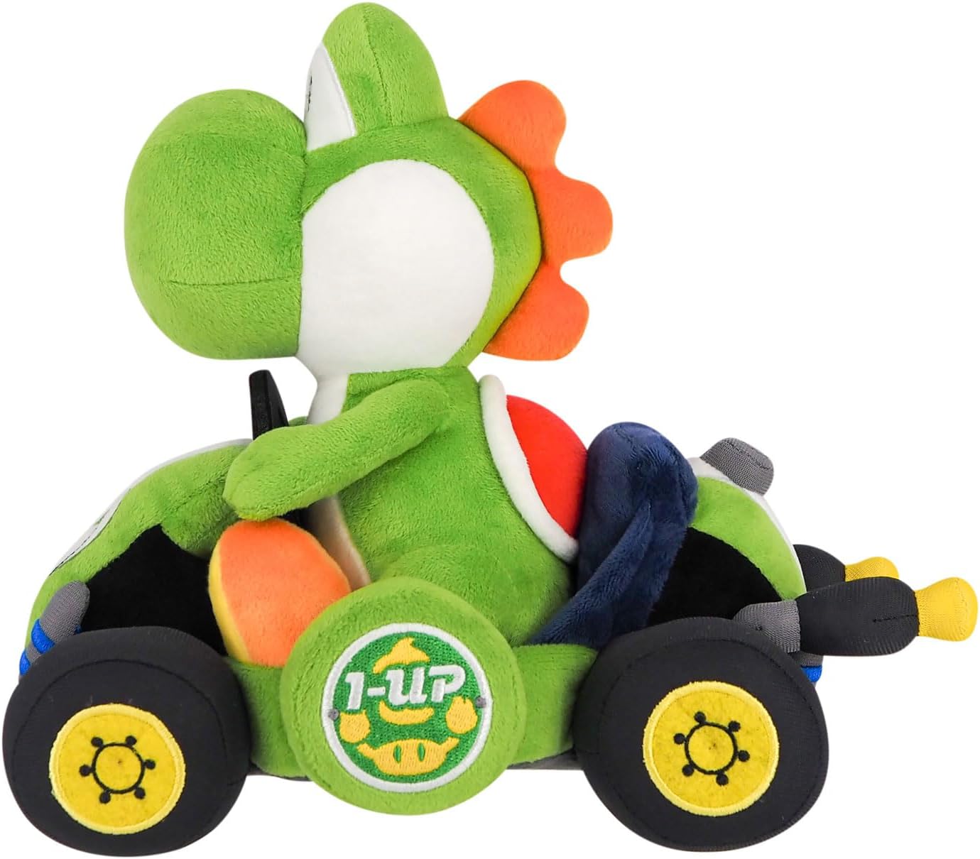 Sanei Boeki MKW01 Super Mario Kart World Yoshi Plush Toy W6.7 x D10.6 x H9.1 inches (W17 x D27 x H23 cm)