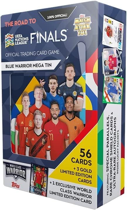 UEFA 2021-22 Soccer The Road to the Finals Blue Warrior Mega Tin (World Class Warrior)