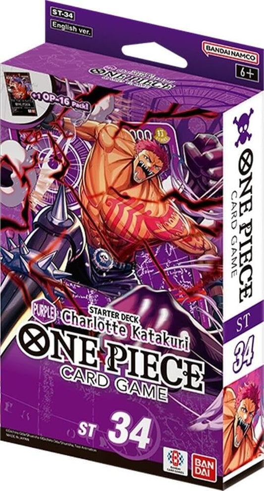 One Piece Card Game Card Game Starter Deck - ST-34 Charlotte Katakuri Purple
