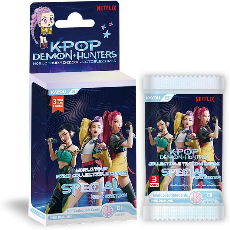 Kpop Demon Hunters-Collectible Trading Cards-Special Mini Edition, Series 1, 1 Pack, 3 Cards
