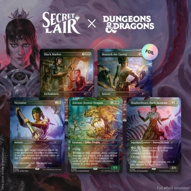 Magic: The Gathering Secret Lair x Dungeons & Dragons: Shadowheart's Devotion Foil Edition