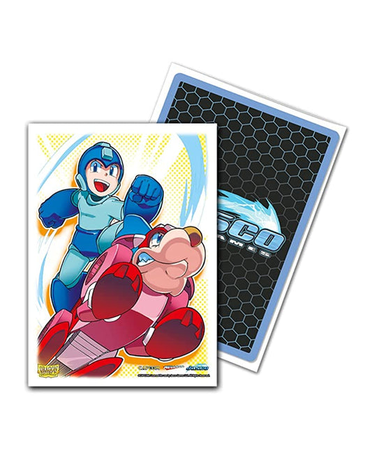 Arcane Tinmen ApS ART16003 Dragon Shield: Art Sleeves Classic-Mega Man & Rush (100), Multicolour