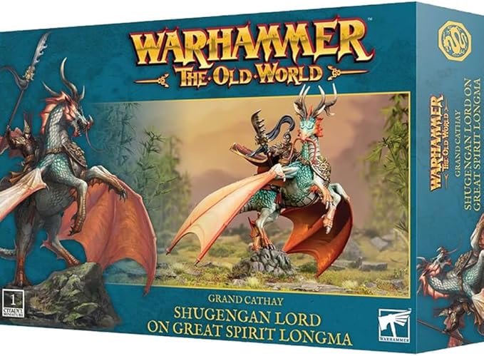 Games Workshop - Warhammer The Old World - Grand Cathay - Shugengan Lord on Great Spirit Longma