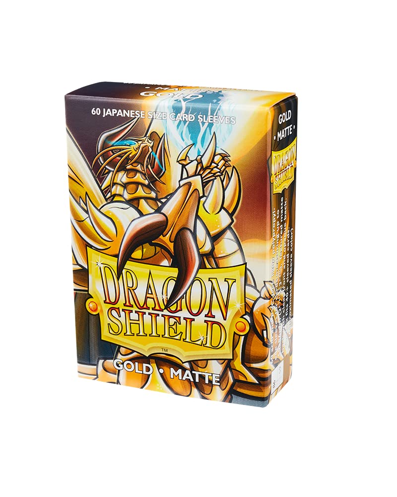 Dragon Shield Matte Mini Japanese Gold 60 ct Card Sleeves Individual Pack