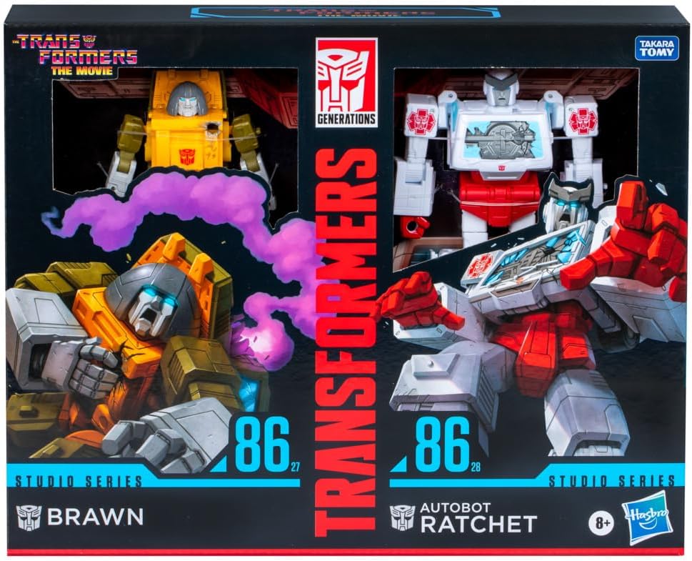 Transformers Studio Series Deluxe The Transformers: The Movie Brawn & Autobot Ratchet