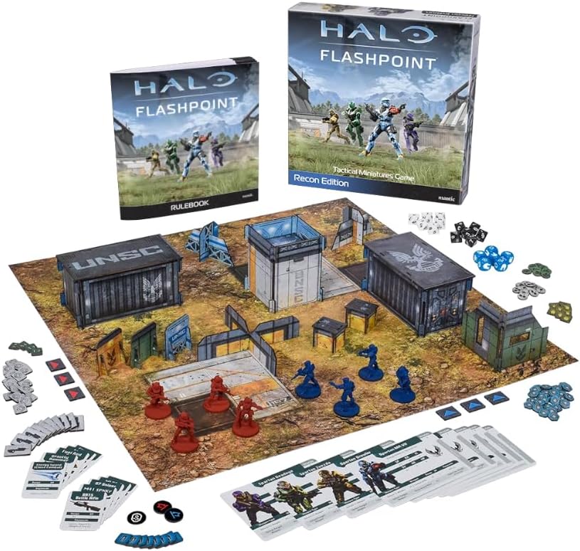 Halo: Flashpoint (Recon Edition) Tabletop Miniatures Game - Lead Spartan Fireteams! Fast-Paced Tactical Skirmish Game for Kids & Adults, Ages 13+, 2 Players, 60 Min Playtime, Made by Mantic Games