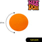 Schylling NeeDoh Original Groovy Glob - Sensory Fidget Toy - Orange - Ages 3 to Adult , 1 Count ( Pack of 1)