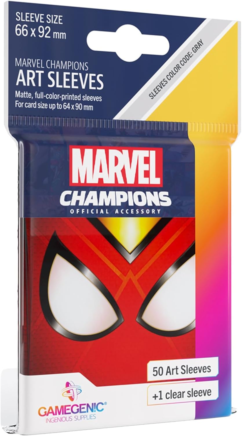 Gamegenic Marvel Champions The Card Game Official Spider-Woman Art Sleeves | Pack of 50 Art Sleeves and 1 Clear Sleeve | Card Game Holder | Use with TCG and LCG Games | Made by Fantasy Flight Games
