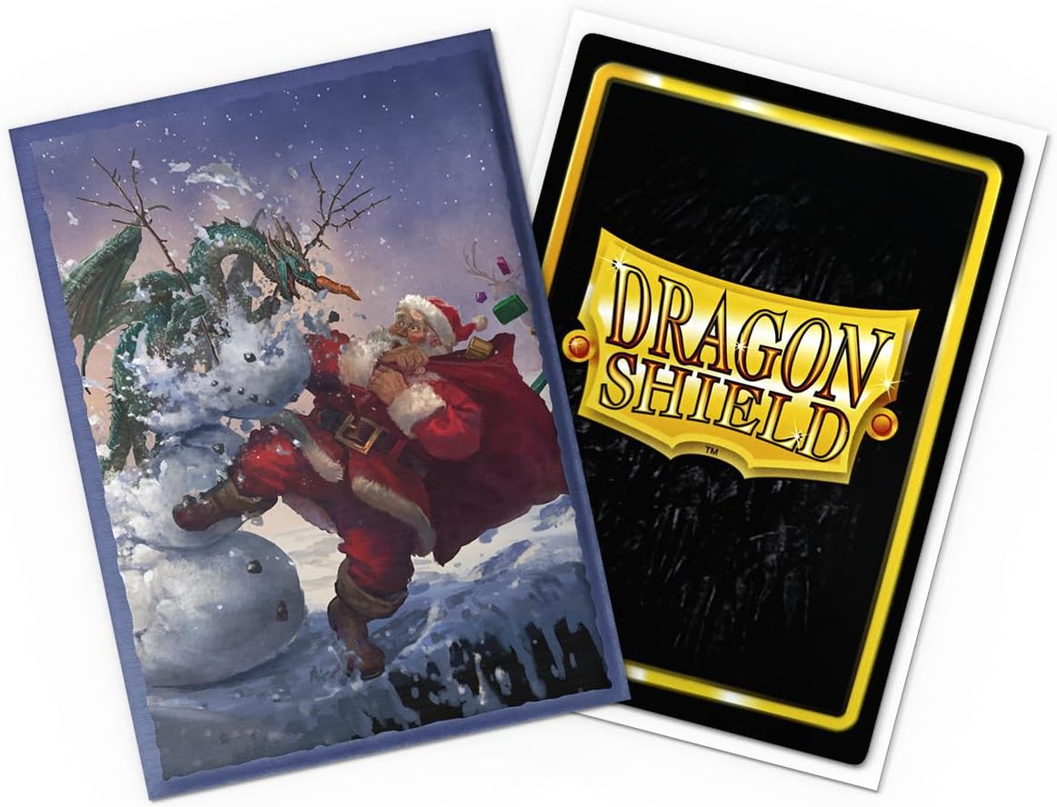 Dragon Shield | Brushed Art Sleeves | Christmas 2025 | 100 CT - Smooth & Tough Premium TCG Sleeves | Compatible with Pokemon, Flesh & Blood, One Piece & Magic The Gathering