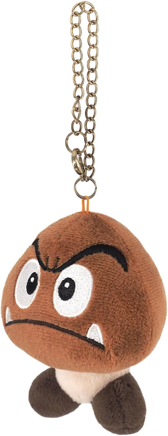 Sanei Boeki MM04 Super Mario All Star Collection Goombo, Mascot, W 3.0 x D 2.8 x H 3.5 inches (7.5 x 7 x 9 cm), Plush Mascot