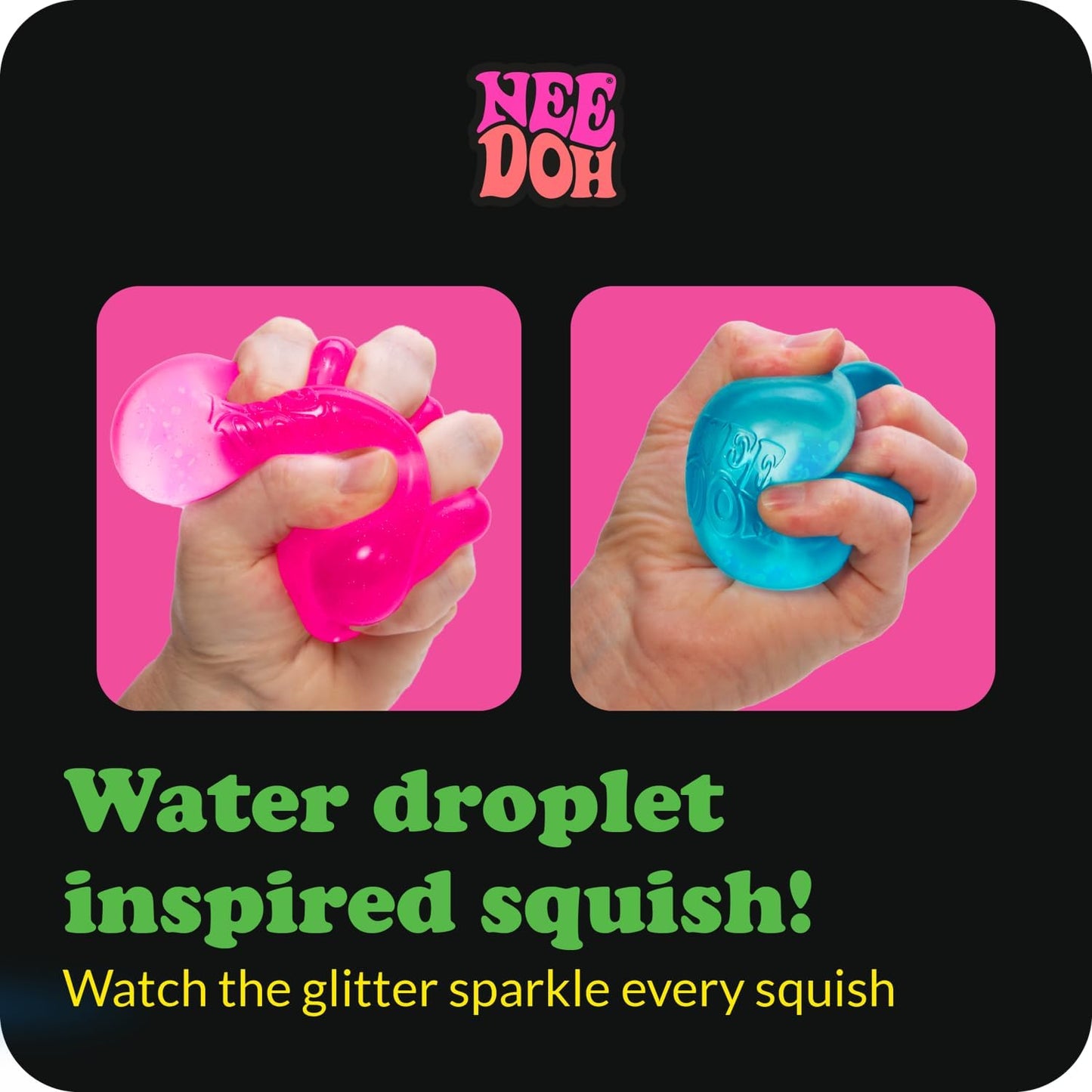 Schylling NeeDoh Dream Drop - Sensory Squeeze Toy with Dreamy Smooth Squeeze - 3" Tall - Color May Vary