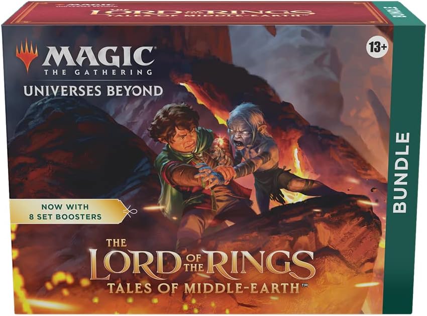 Magic The Gathering The Lord of The Rings: Tales of Middle-Earth Bundle - 8 Set Boosters + Accessories