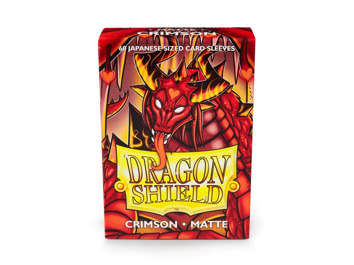 Dragon Shield Matte Mini Japanese Crimson 60 ct Card Sleeves Individual Pack