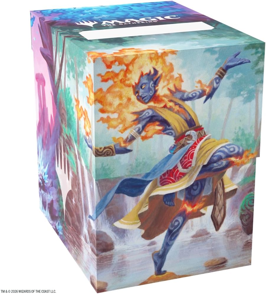 Gamegenic Magic: The Gathering Lorwyn Eclipsed SOFT DYNACRATE 100+ XL - Ashling, Rekindled/Ashling, Rimebound Design, Flexible Sizemorph Divider for 80–100+ Double-Sleeved Cards, Self-Lock Mechanism