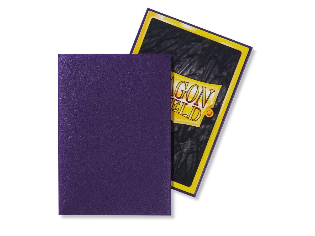 10 Packs Dragon Shield Matte Mini Japanese Purple 60 ct Card Sleeves Display Case