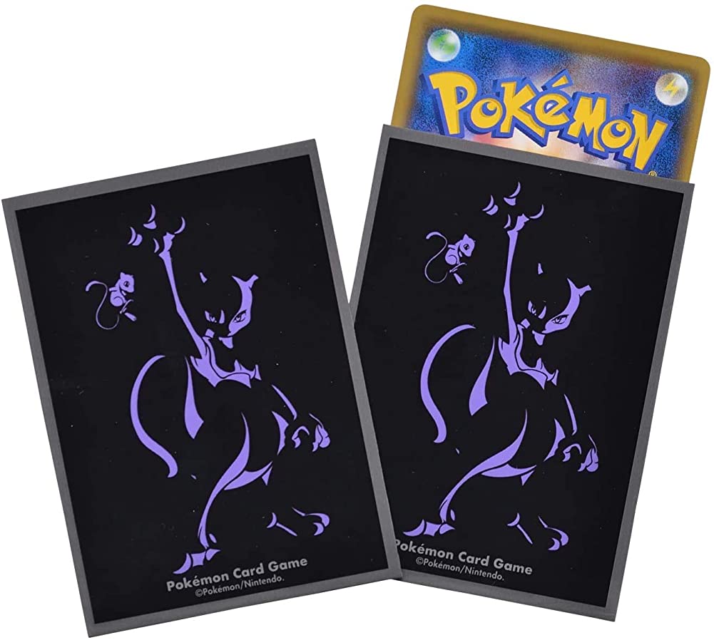 Pokemon 64ct Deck Shield Card Sleeves Pokemon Silhouette Mewtwo