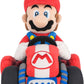 Sanei Boeki MKW01 Super Mario Kart World Mario Plush Toy W6.7 x D10.6 x H8.9 inches (W17 x D27 x H22.5 cm)