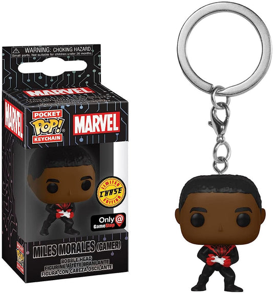 Funko Pop! Keychain: Miles Morales (Gamer) Limited Chase Edition Gamestop Excl.