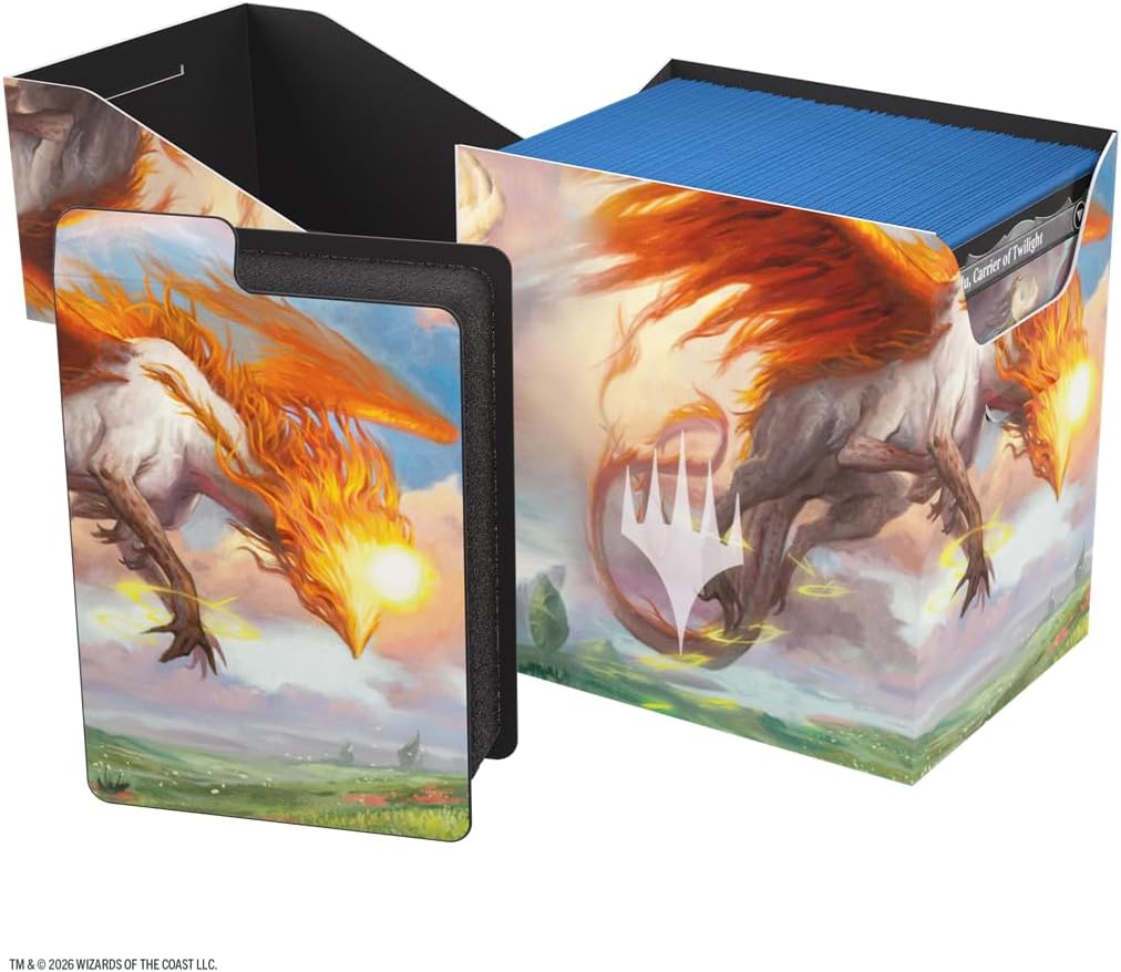 Gamegenic Magic: The Gathering Lorwyn Eclipsed SOFT DYNACRATE 100+ XL - Eirdu, Carrier of Dawn/Isilu, Carrier of Twilight Design, Flexible Sizemorph Divider for 80–100+ Double-Sleeved Cards, Self-Lock