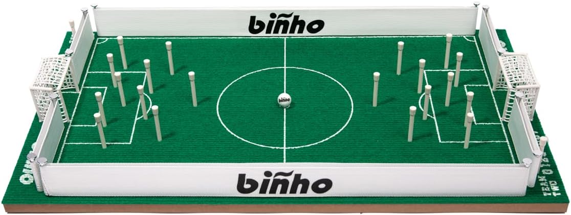 Binho Board OG Board Game - 2-Player Fast-Paced Finger Flicker Pinball Family Board Games - Portable Tabletop Sports Game Set for Any Occasion