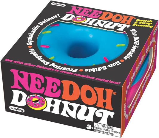 Schylling NeeDoh Dohnuts - Sensory Fidget Toy - Assorted Colors - Ages 3 to Adult
