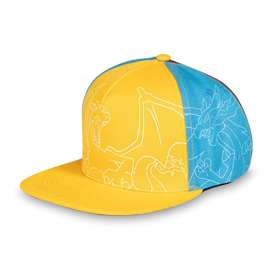 Pokemon Center Forms of Charizard Flat-Bill Hat (One Size-Adult) Red