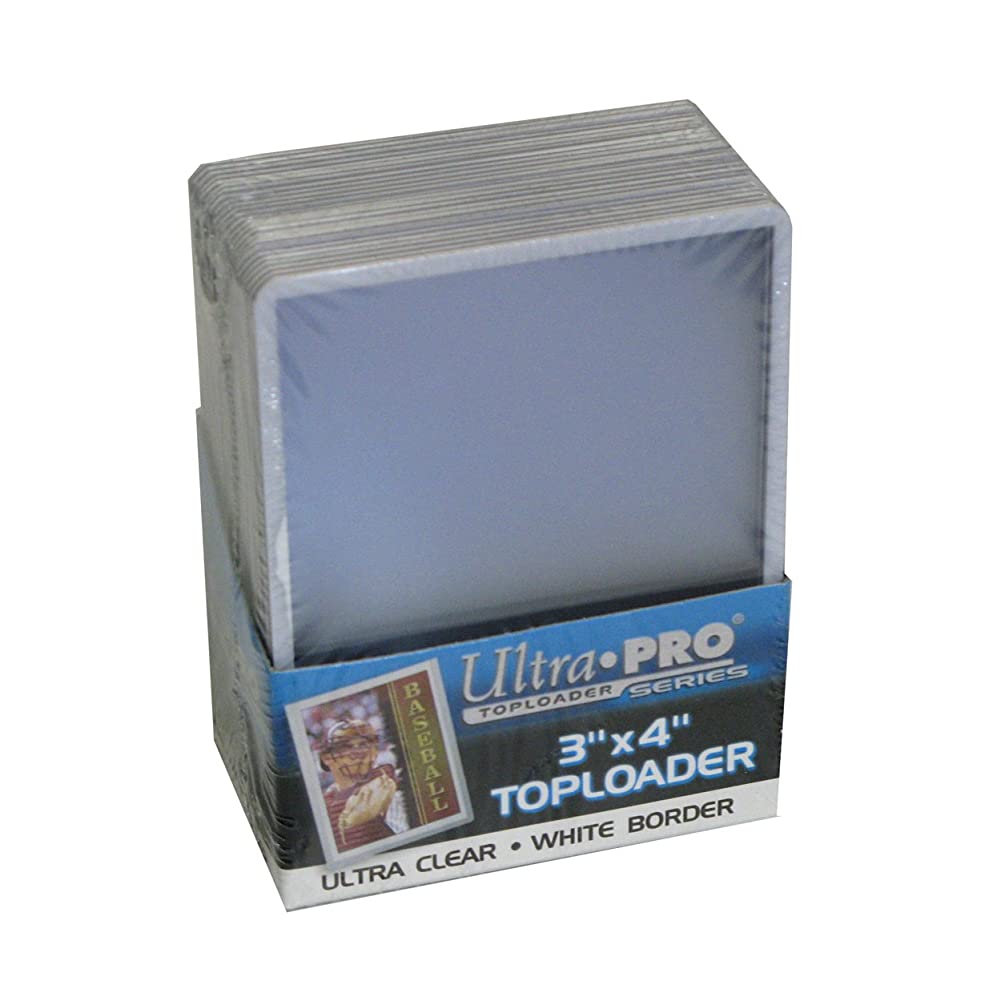 Ultra Pro 3" X 4" White Border Toploader 25ct