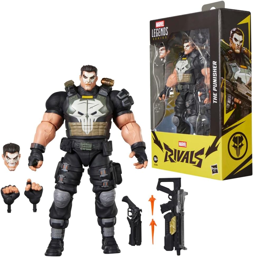 Marvel Legends Series Marvel Rivals The Punisher, Video Game-Inspired Collectible 6-Inch Action Figure
