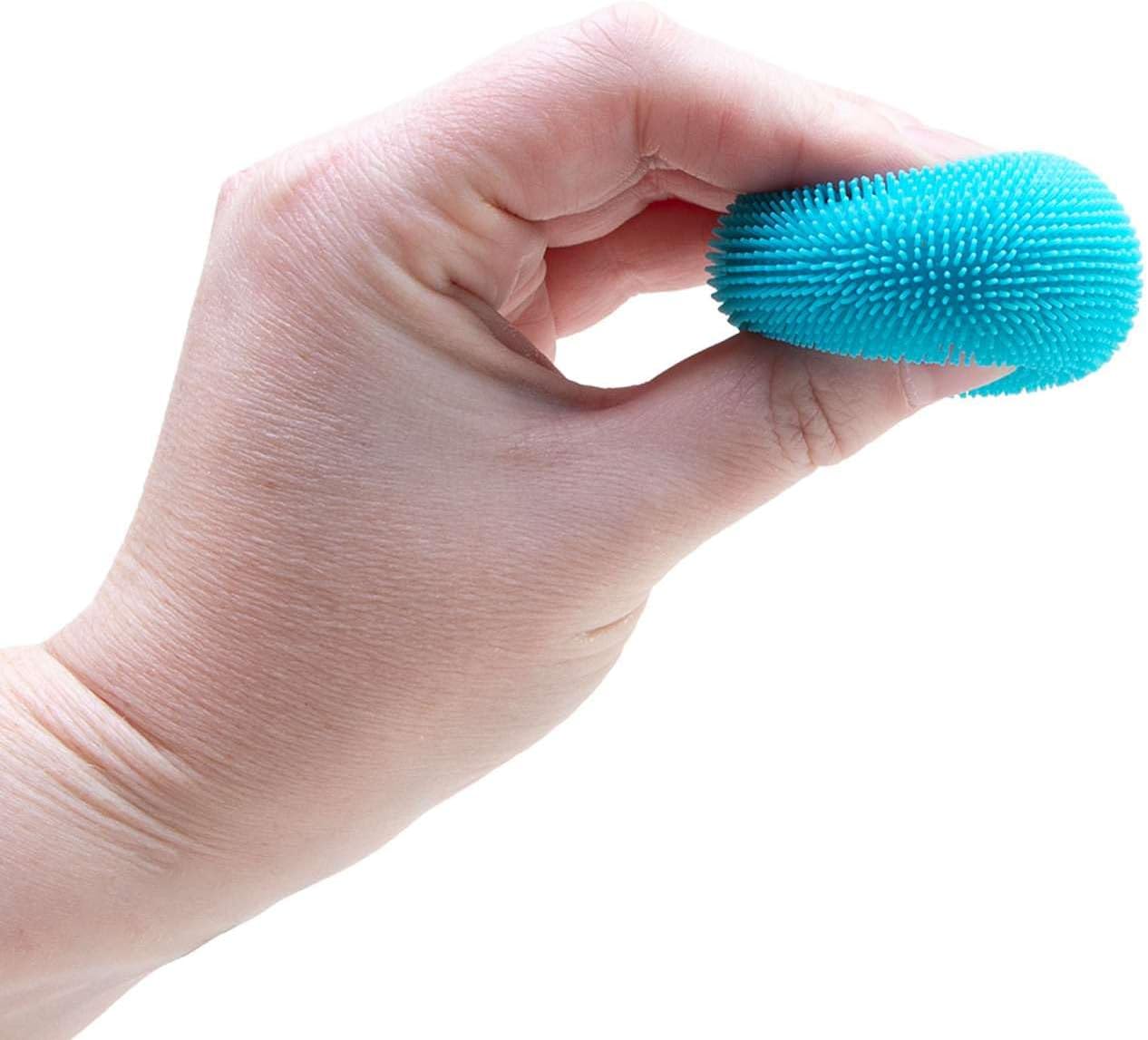 Schylling Teenie NeeDoh Fuzz Ball - 3 Teenie Squeeze Toys with a Velvet Texture and Soft Cloud Squish - 1" Balls - Color May Vary