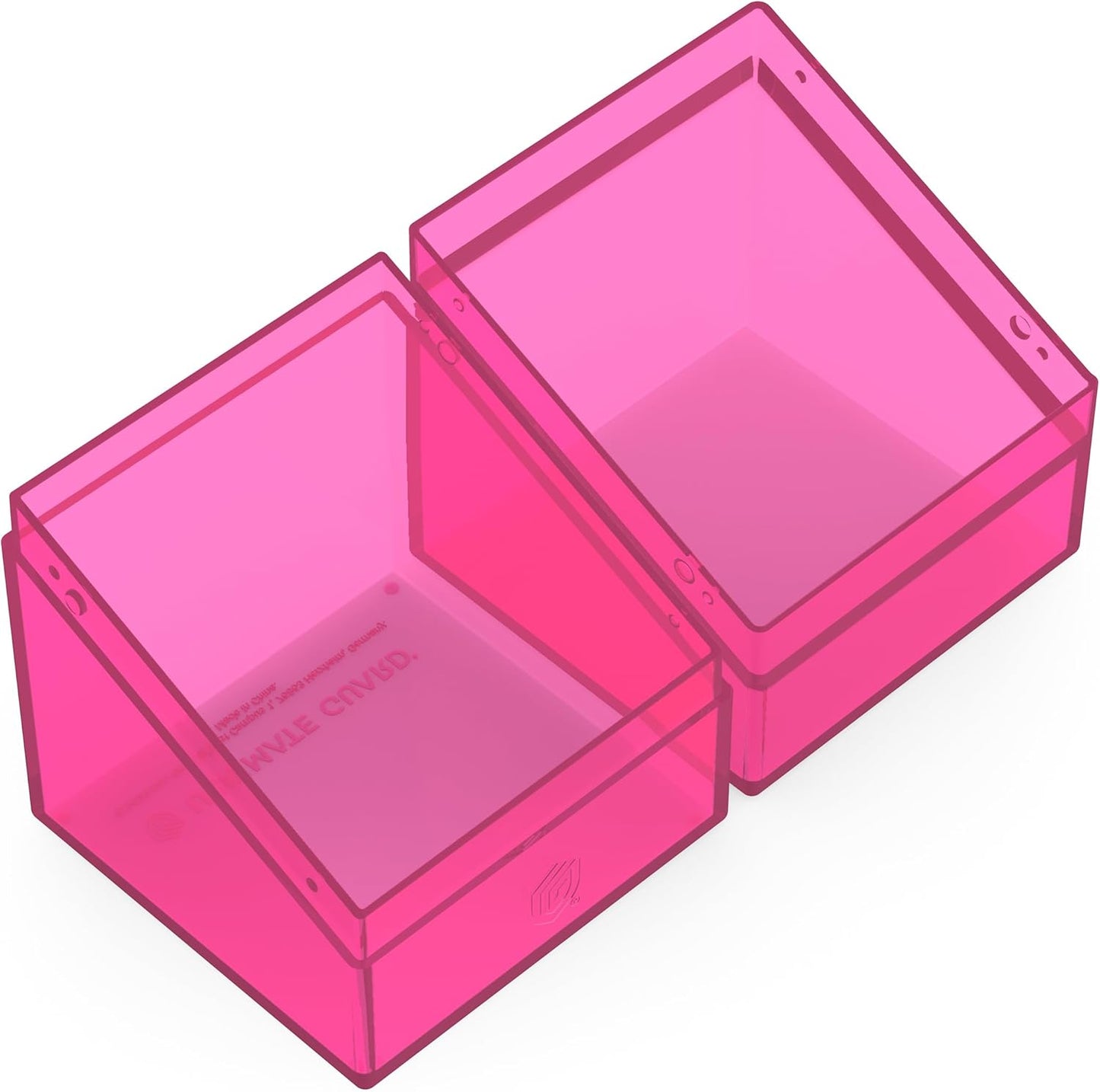 Ultimate Guard Boulder 100+ Clear, Deck Case for 100 Double-Sleeved TCG Cards, Rhodonite, Secure & Durable Storage for Trading Card Games, Transparent