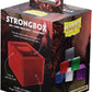 Dragon Shield Strongbox Deck Box Clear Red, Holds 100+ Double Sleeved Cards, Acrylic TCG Storage Case, Vacuum Seal Closure, Stackable, Display Lid, 83.5 x 106 x 75.5 mm