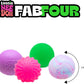 Schylling NeeDoh Teenie Fab Four Needoh 4 Pack - Sensory Squeeze Toy - 1.5" in Diameter - Colors May Vary