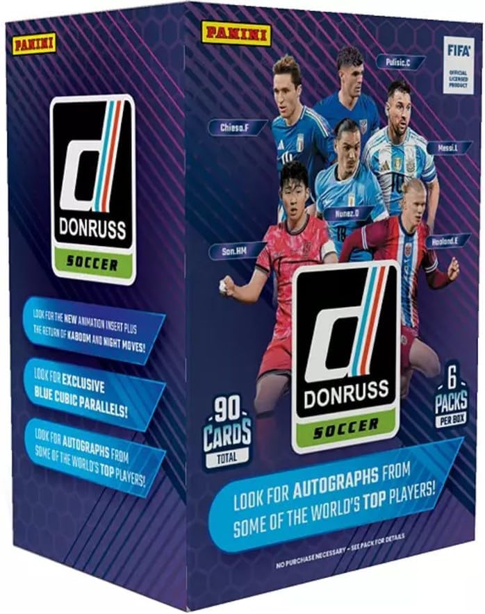 Panini 2024/25 Donruss Soccer 6-Pack Blaster Box (Blue Cubic Parallels!)