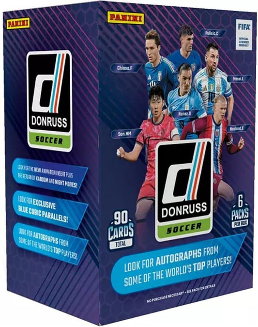Panini 2024/25 Donruss Soccer 6-Pack Blaster Box (Blue Cubic Parallels!)