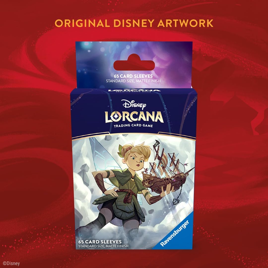 Ravensburger Disney Lorcana TCG Card Sleeves Featuring Tinker Bell - Giant Fairy | 65 Protective Sleeves for TCG Decks | Ages 8+