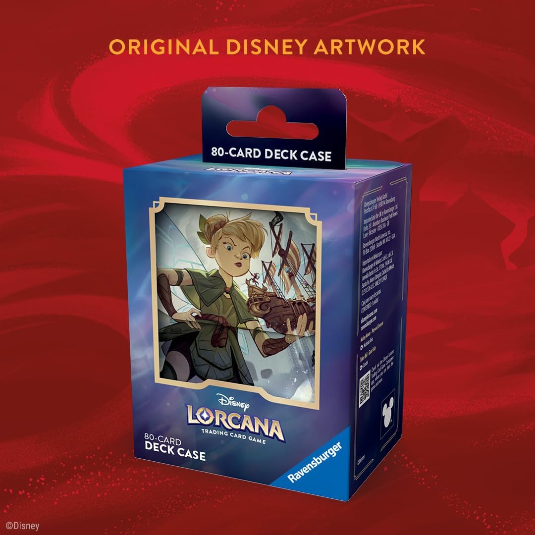 Ravensburger Disney Lorcana TCG Deck Box Featuring Tinker Bell - Giant Fairy | Securely Store 80 Sleeved Cards | Durable Portable Organizer for TCG Players | for Ages 8+ Collectors Emporium NY Ravensburger Disney Lorcana TCG Deck Box Featuring Tinker Bell - Giant Fairy | Securely Store 80 Sleeved Cards | Durable Portable Organizer for TCG Players | for Ages 8+ Collectors Emporium NY