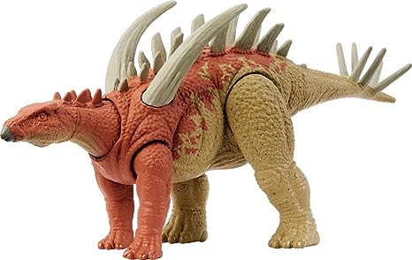 Jurassic World Strike Attack Dinosaur Toy Gigantspinosaurus with Movable Joints & Single Strike Action, Physical & Digital Play